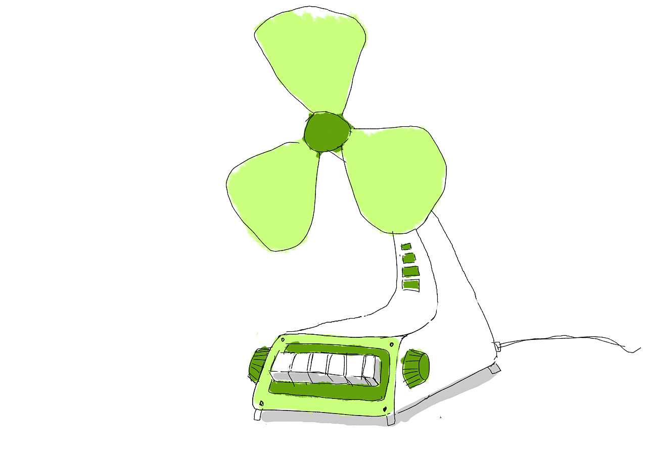 电风扇|插画|概念设定|ofrzk - 原创作品 - 站酷 (zcool)