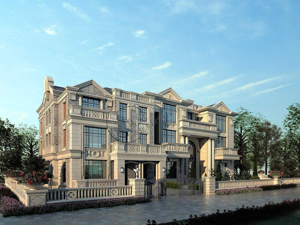 新农村自建房别墅外观效果图一层自建房两层自建房图纸