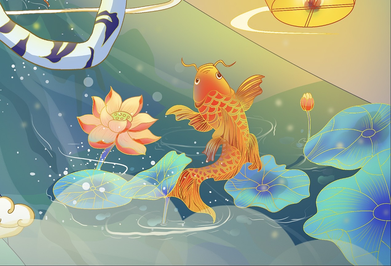 一个国潮的虎年插画（图ZMjcyNjY1NjE2） - 商业插画 - 站酷设计师自古98原创素材 - 站酷ZCOOL
