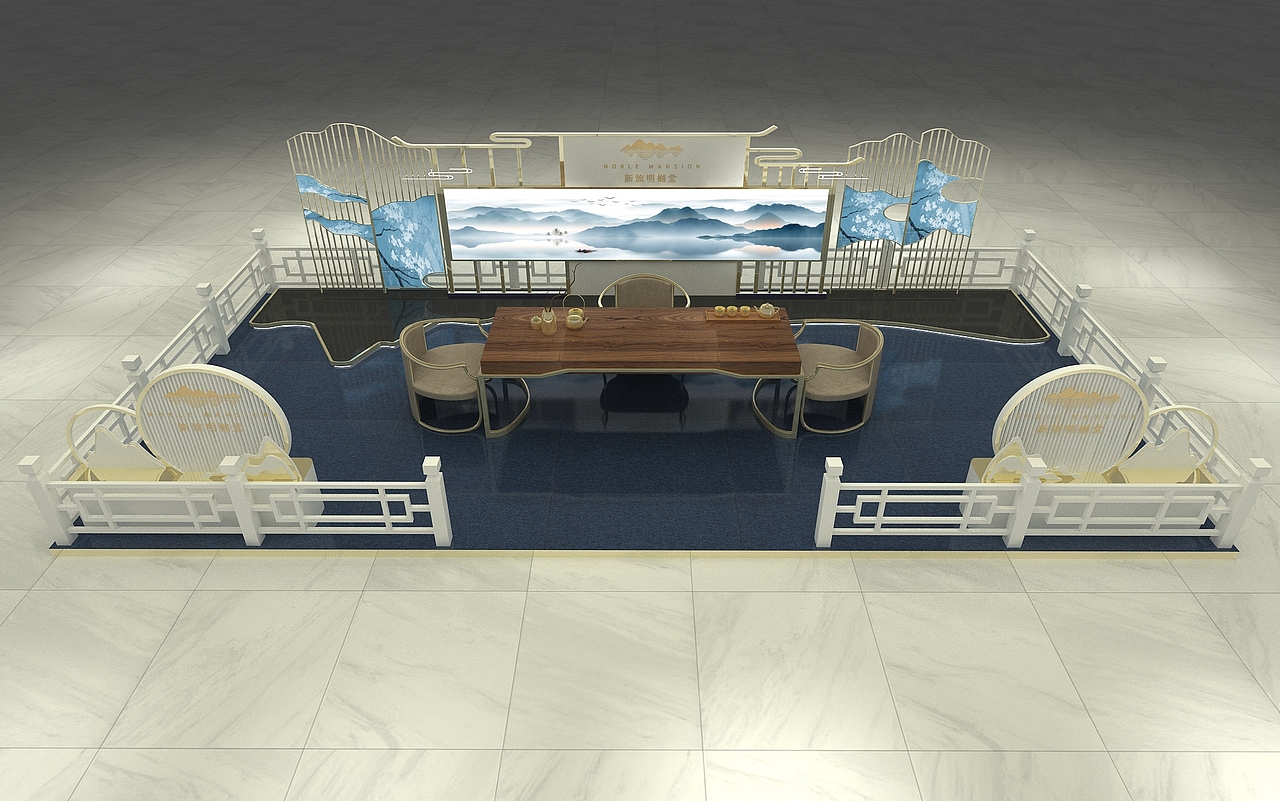 新中式展位（图ZMjA3NjE4MDM2） - 其他三维 - 站酷设计师威鹏设计原创素材 - 站酷ZCOOL