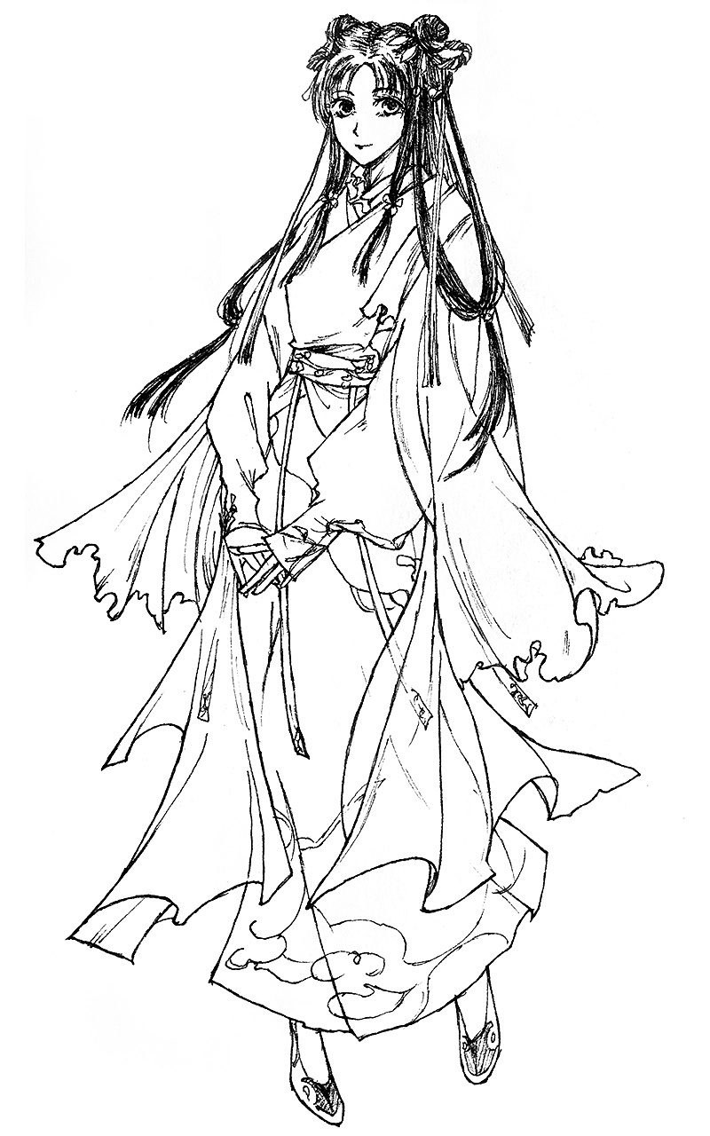 伊吹五月-临摹线稿(心得)