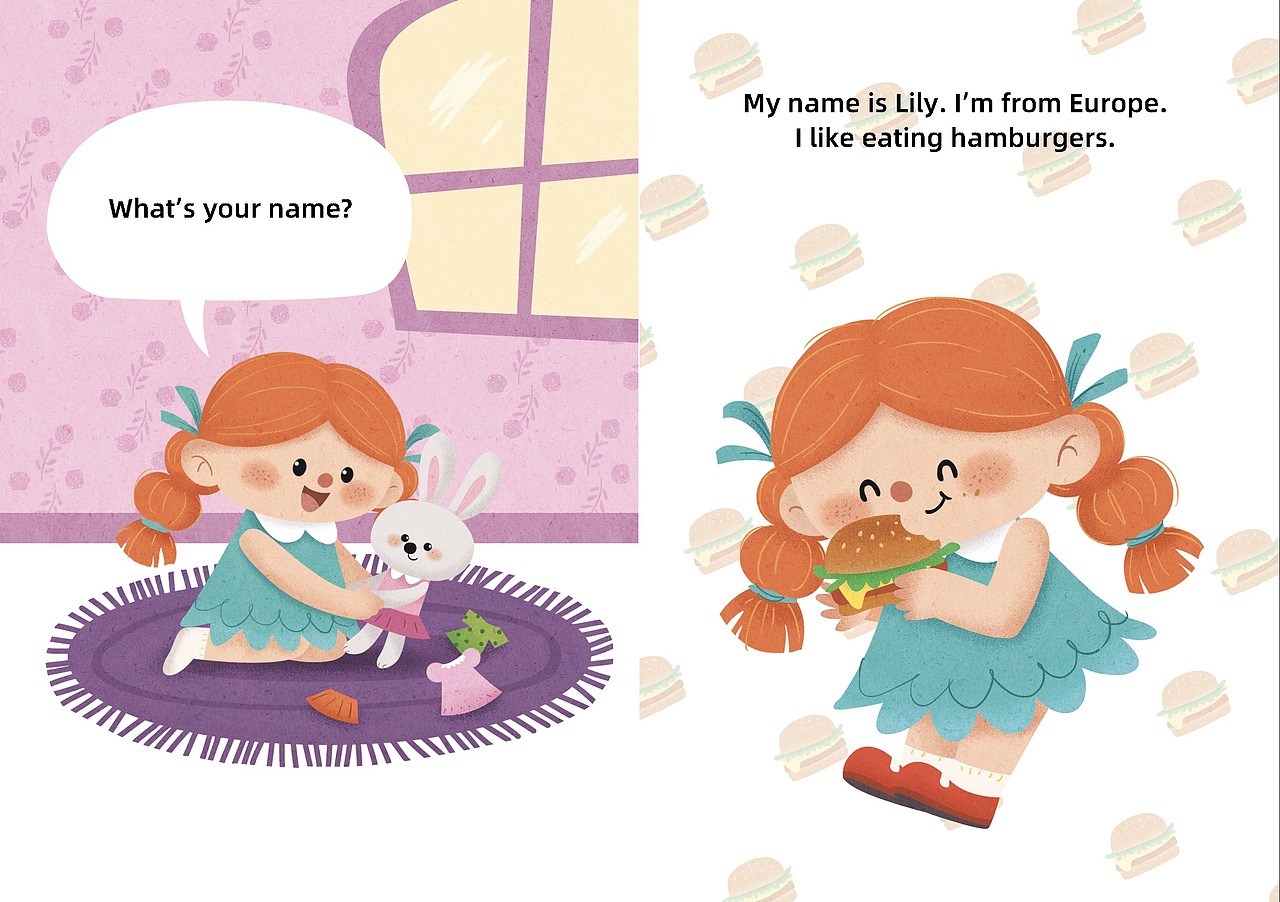 一套可可爱爱的卡通人物设定