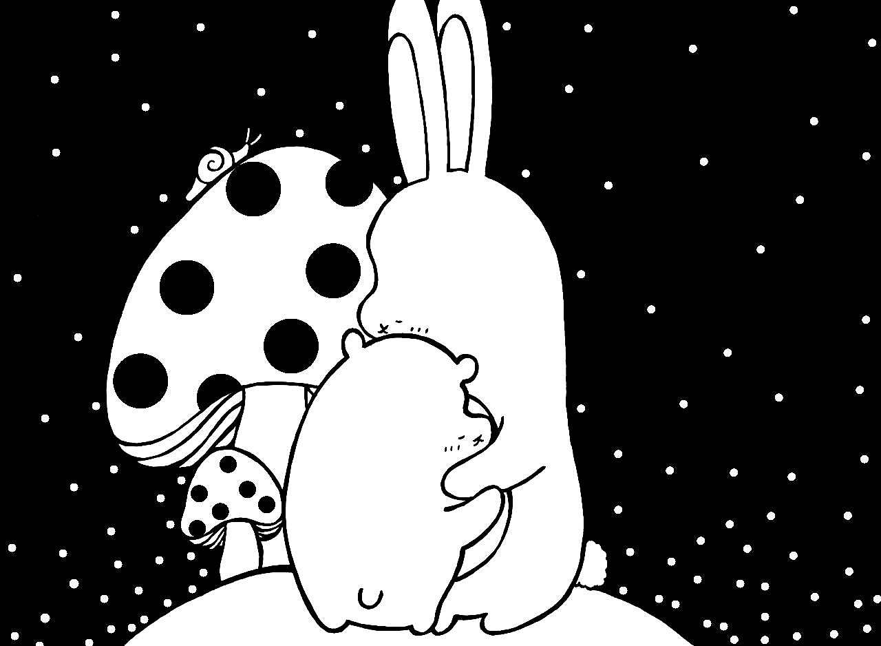 其实我还是喜欢一个人|插画|艺术插画|摔油瓶的小白熊 - 原创作品