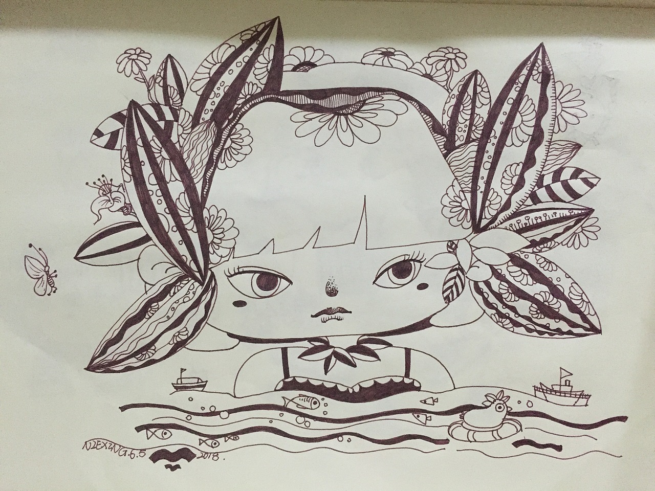 那些随手画的单线手绘稿（图ZMTIxNTQyNzQ0） - 创作习作 - 站酷设计师NIEXING_星星原创素材 - 站酷ZCOOL