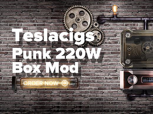 Teslacigs Punk 220W 电池海报