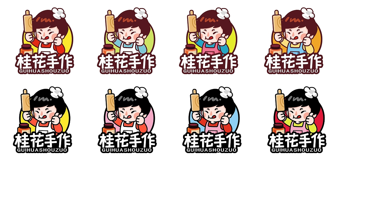 【接单】餐饮品牌卡通形象设计+微信表情设计