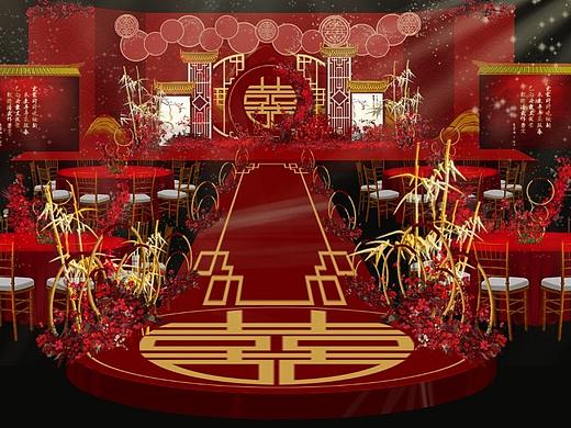 婚礼手绘／婚礼效果图／宴会设计作品14