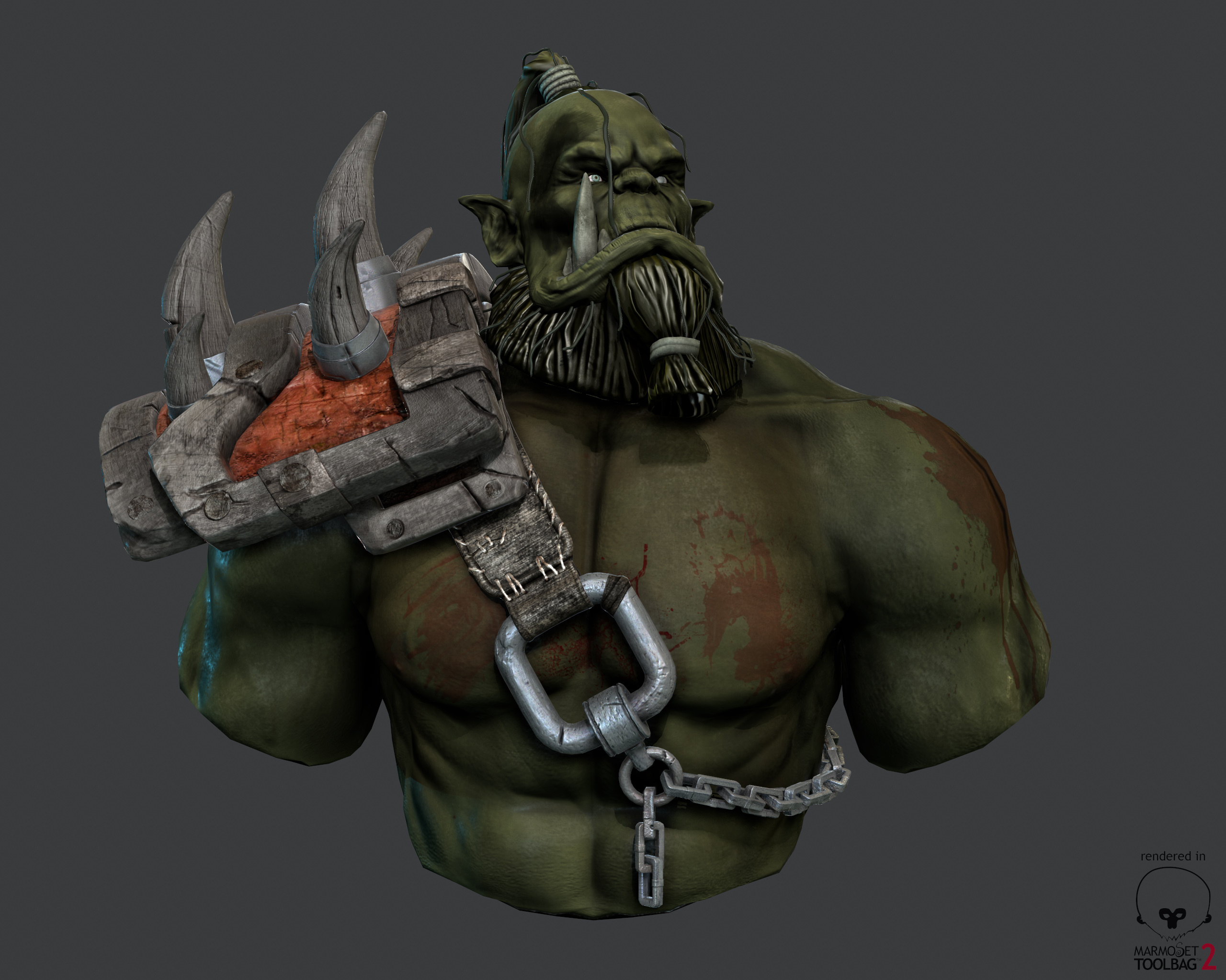 orc|三维|人物/生物|解燕白 - 原创作品 - 站酷 (zcool)