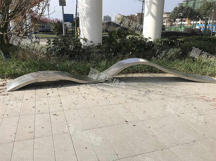 四川成都都江堰锦江绿道异形坐凳