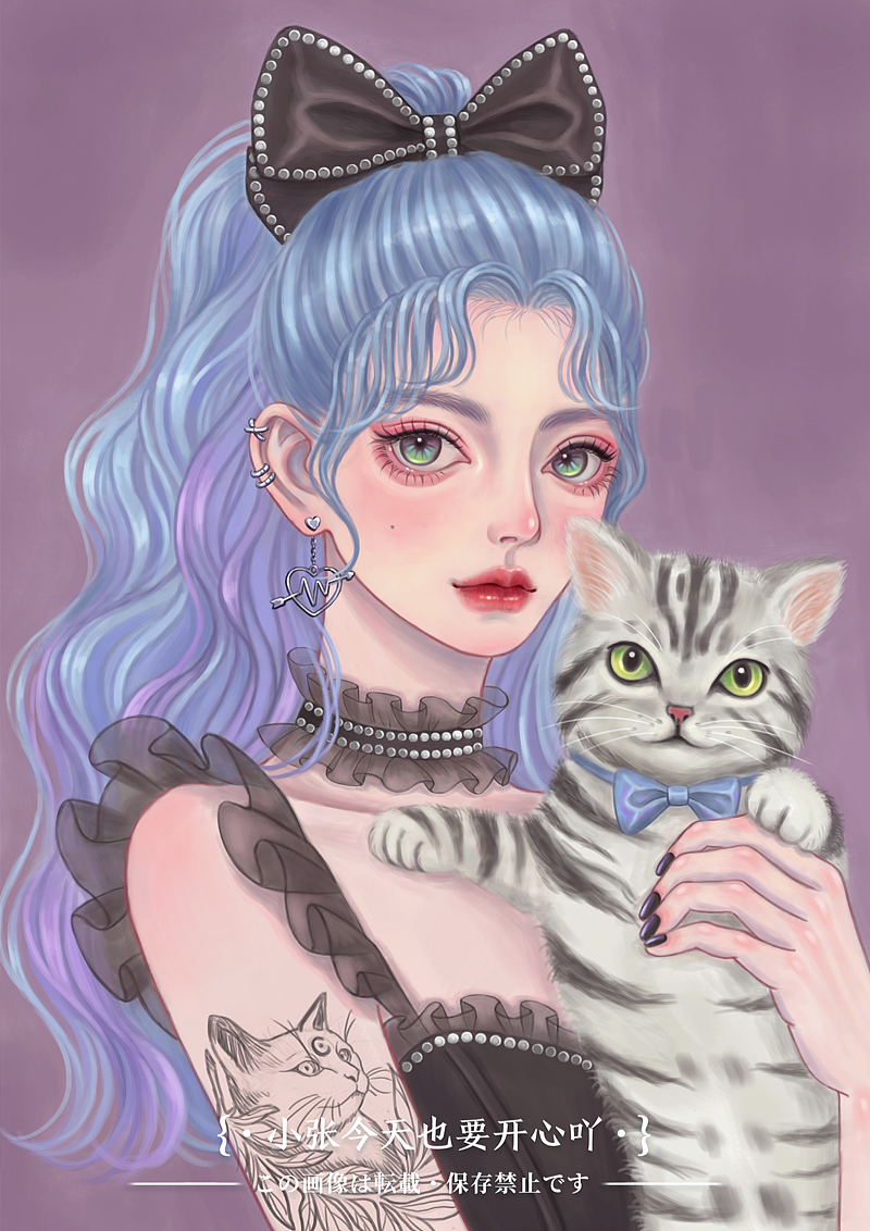 近期少女人像插画总结2（图ZMjgzMjQ4OTcy） - 商业插画 - 站酷设计师小张今天要开心吖原创素材 - 站酷ZCOOL