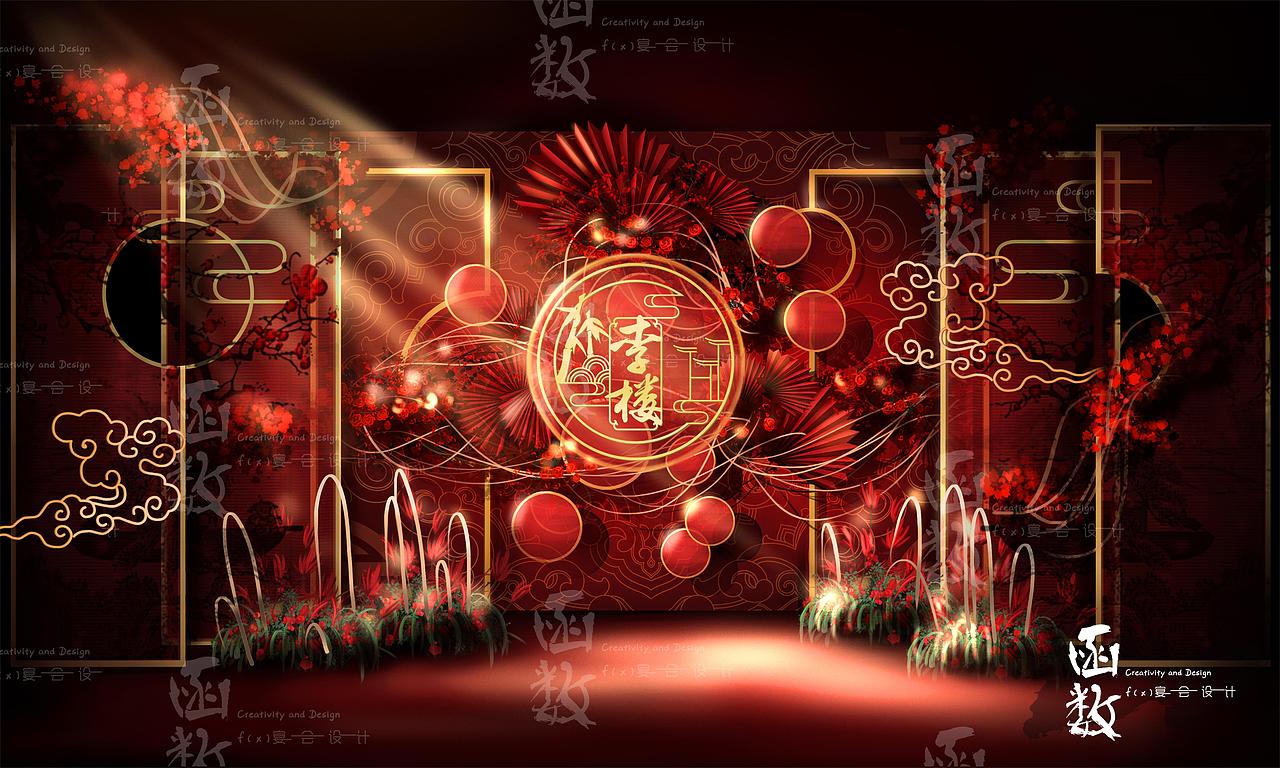 翱翔在祥云里的龙凤，在我们的庭院落在下，就在此刻（图ZMTM2ODc1NjQ4） - 舞台美术 - 站酷设计师莫飞机原创素材 - 站酷ZCOOL