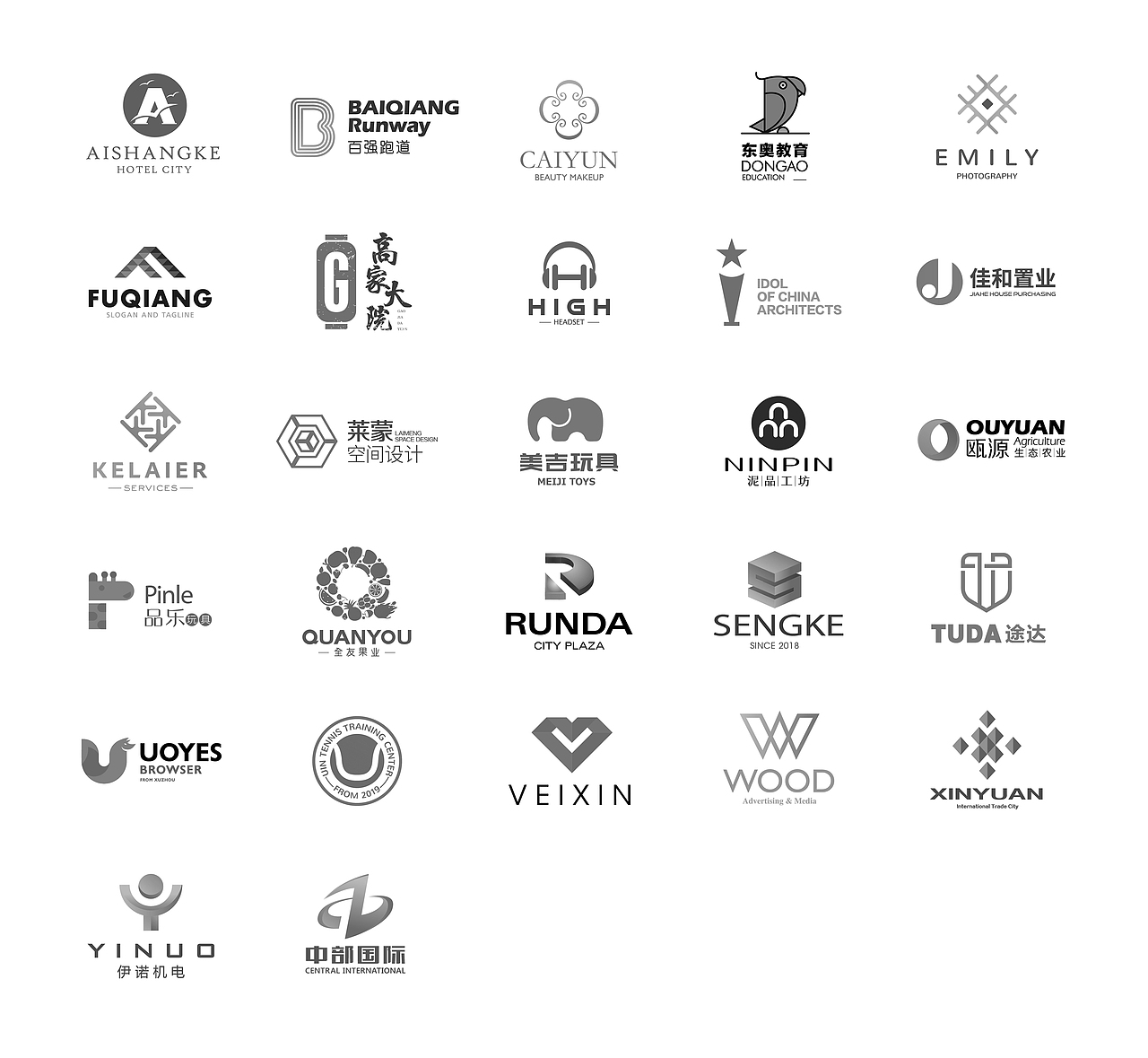 标志设计字母A-Z集合（图ZMTQ4MjM3Mzgw） - Logo - 站酷设计师高子木原创素材 - 站酷ZCOOL