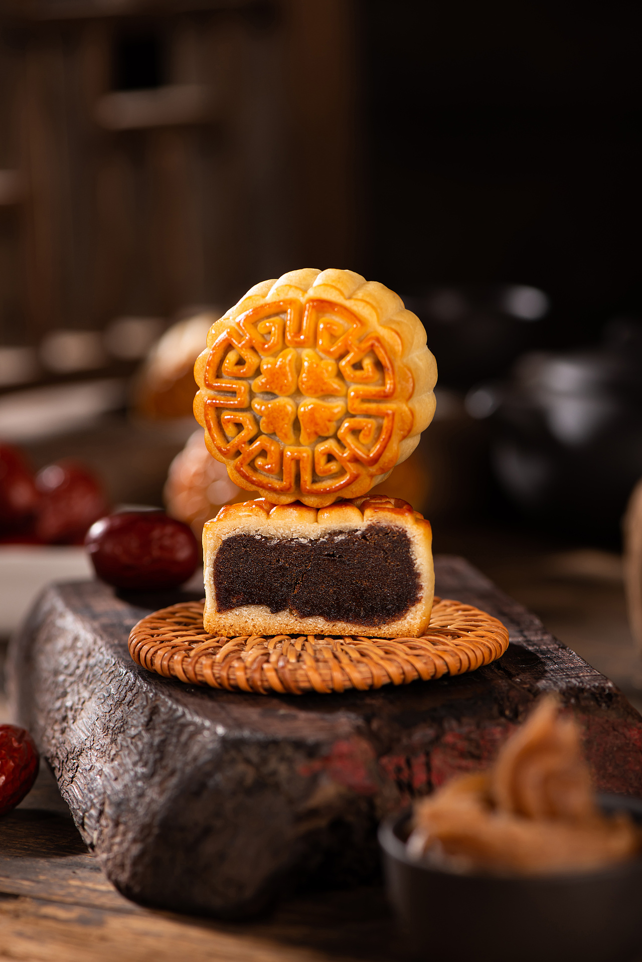 电商摄影:利男居枣蓉月饼