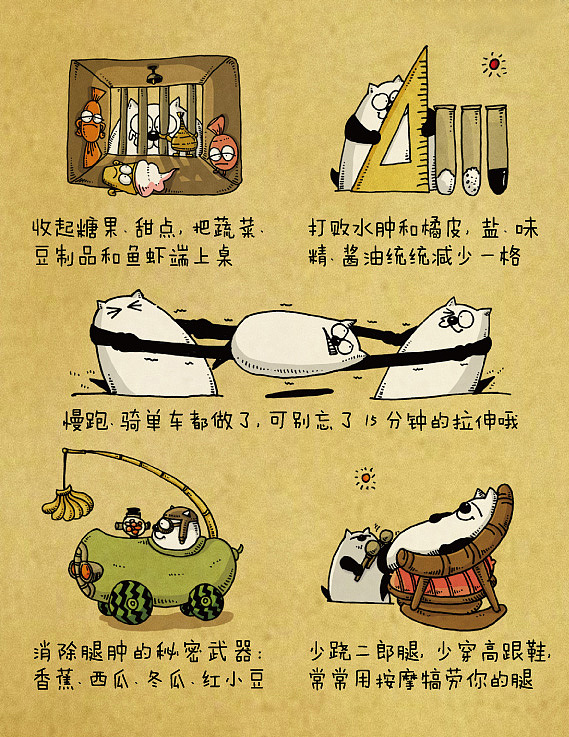 Molly猫的乐活时光（图ZMTYzMjUxOTI=） - 商业插画 - 站酷设计师仙豆的豆原创素材 - 站酷ZCOOL