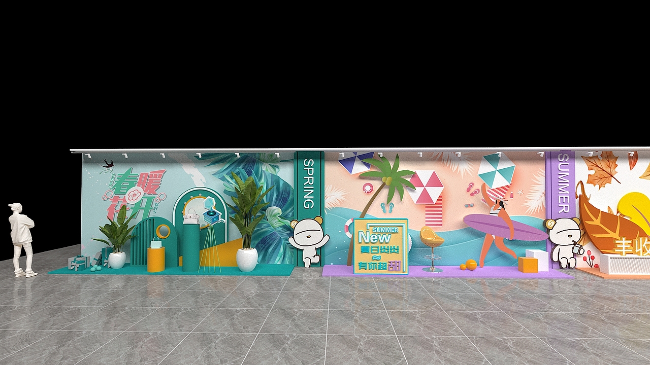 某商场过道（图ZMjkxMTY0MDc2） - 场景 - 站酷设计师美陈Hello世界原创素材 - 站酷ZCOOL