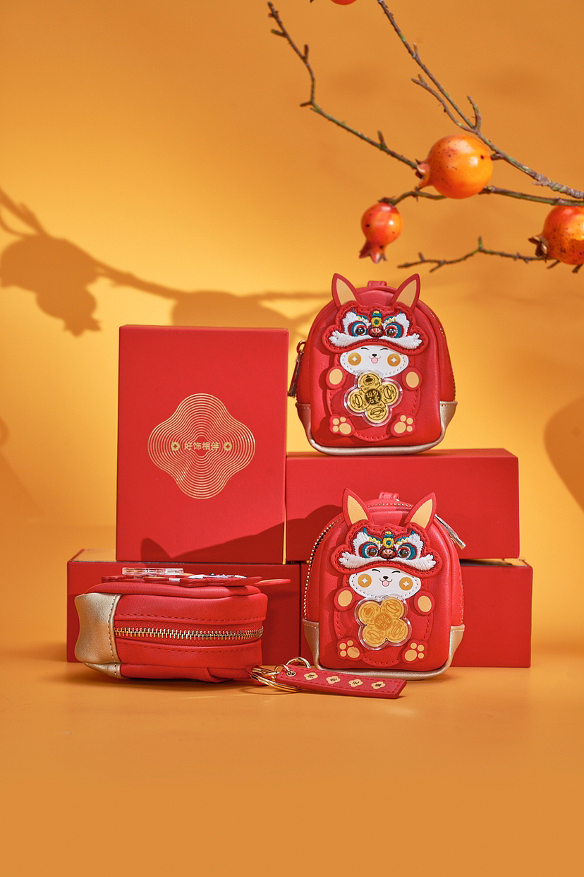 钱兔无量黄金小包包