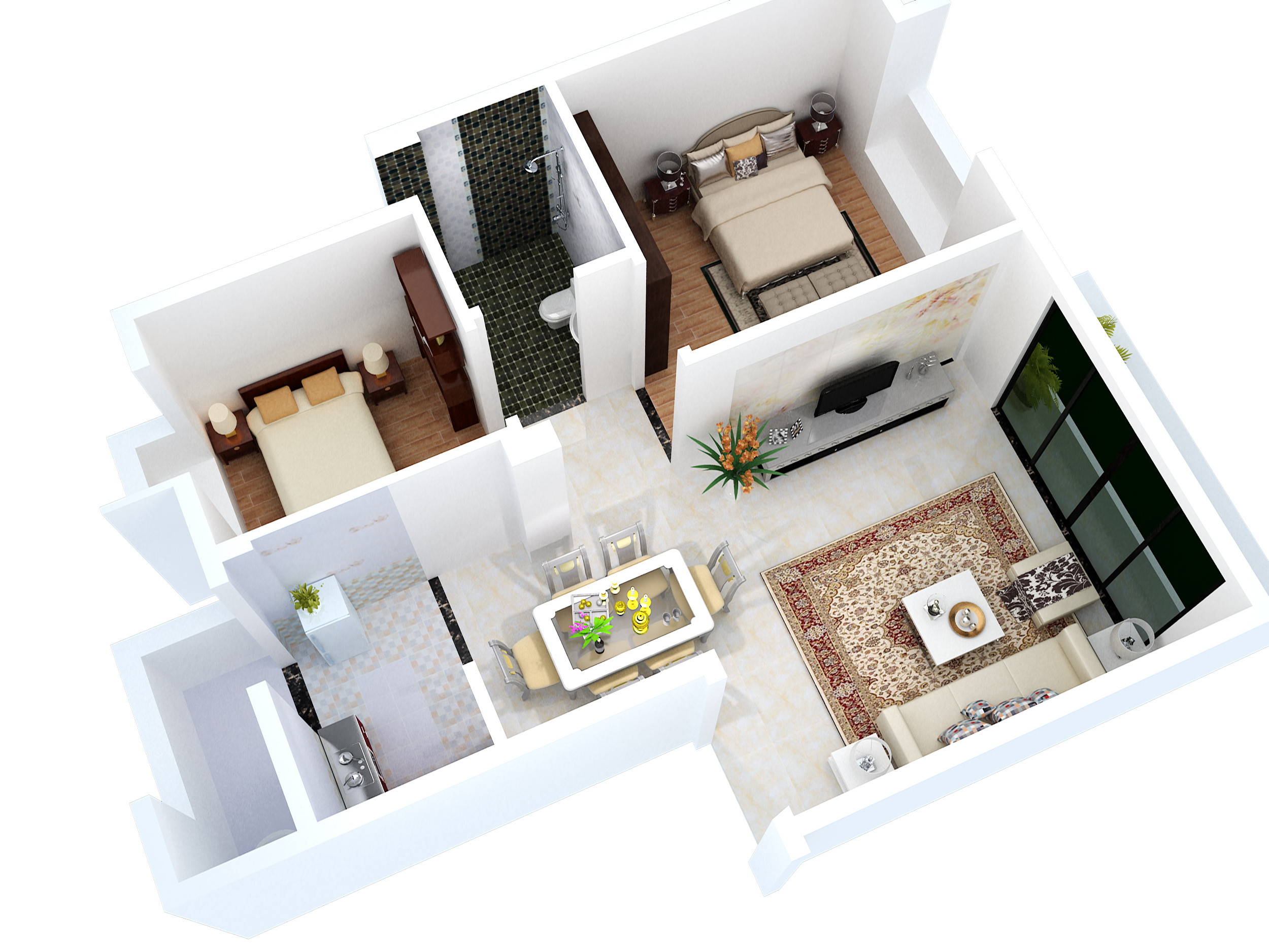 新手做的3d模型|空间|家装设计|sllpy - 原创作品 - 站酷 (zcool)