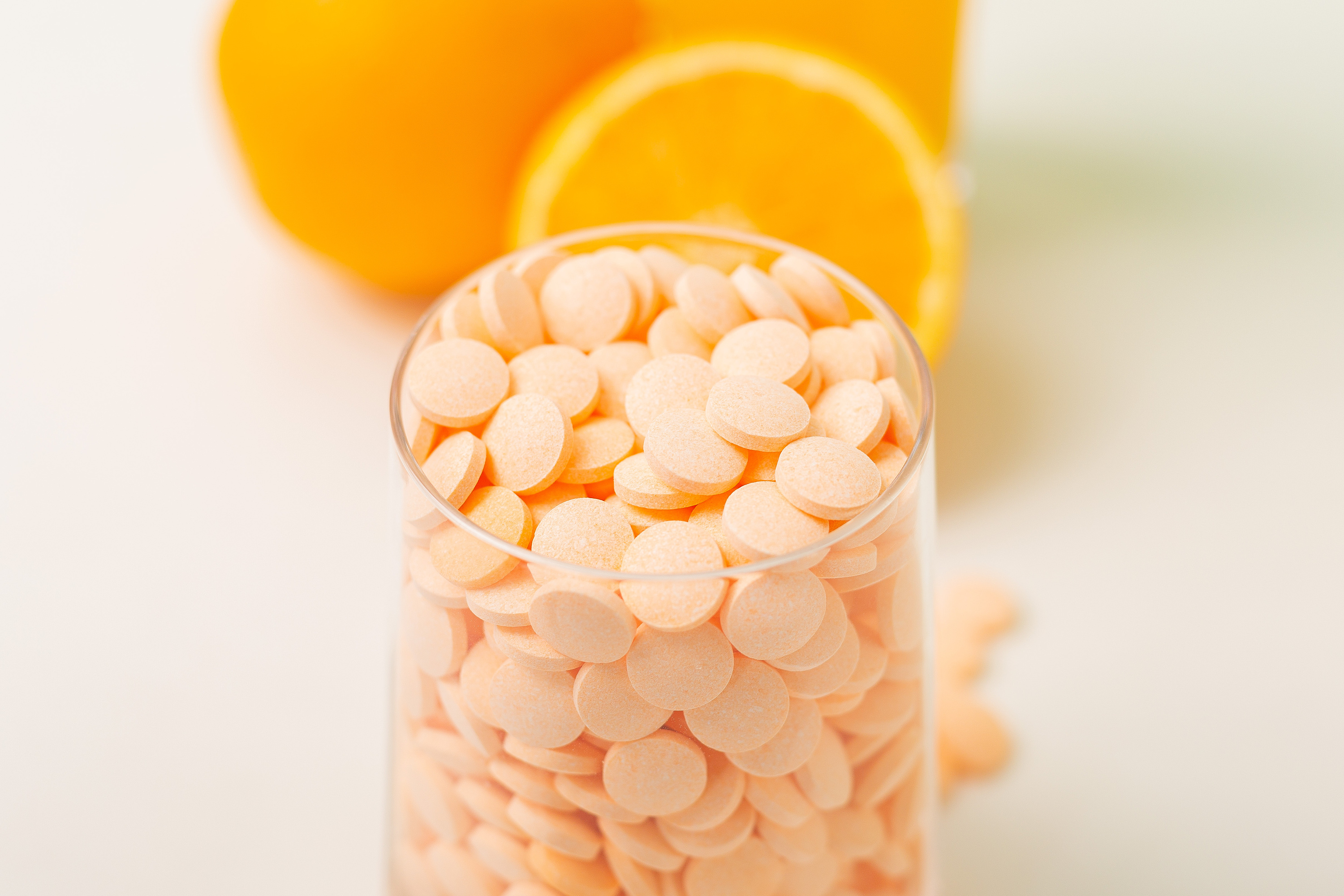 pure vita香橙味维生素c压片糖果