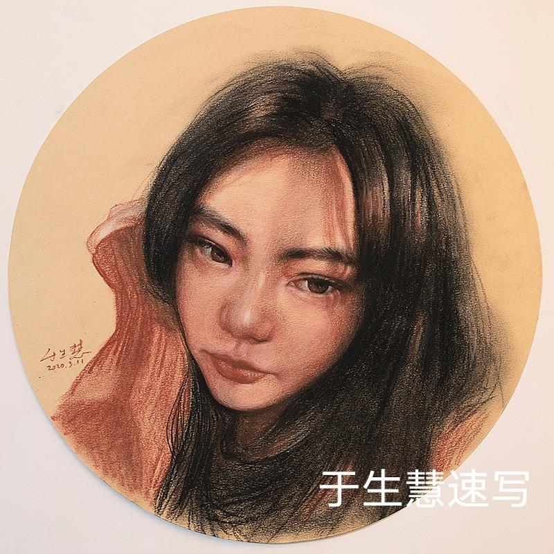 于生慧素描速写肖像