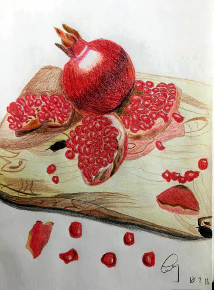 原创作品:彩绘水果
