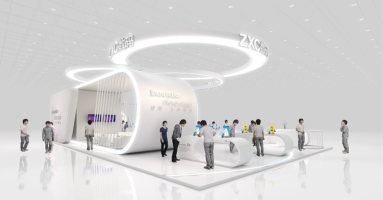 科技展位（图ZMjIwNDI5ODk2） - 场景 - 站酷设计师治术艺空原创素材 - 站酷ZCOOL