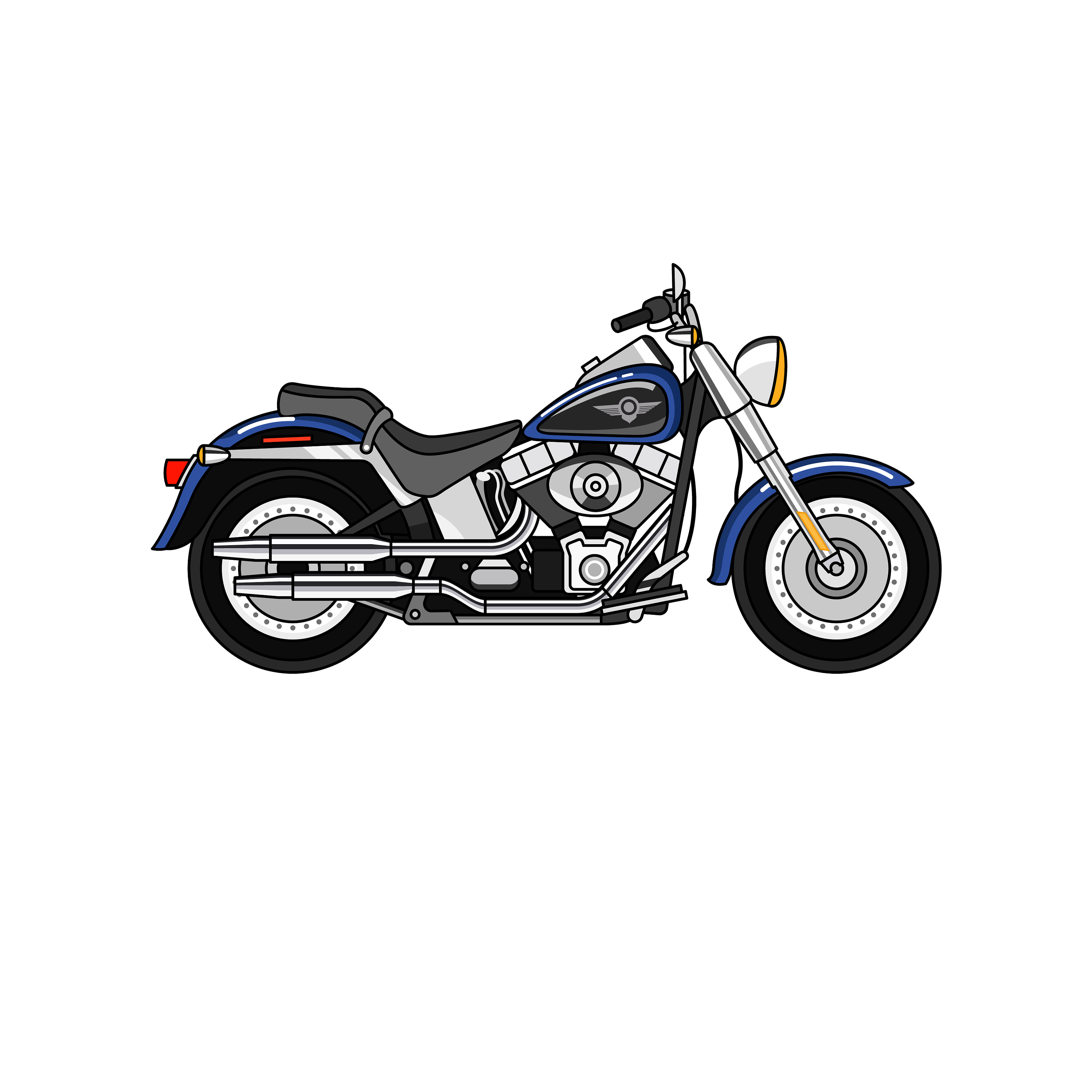 精细化摩托车图标