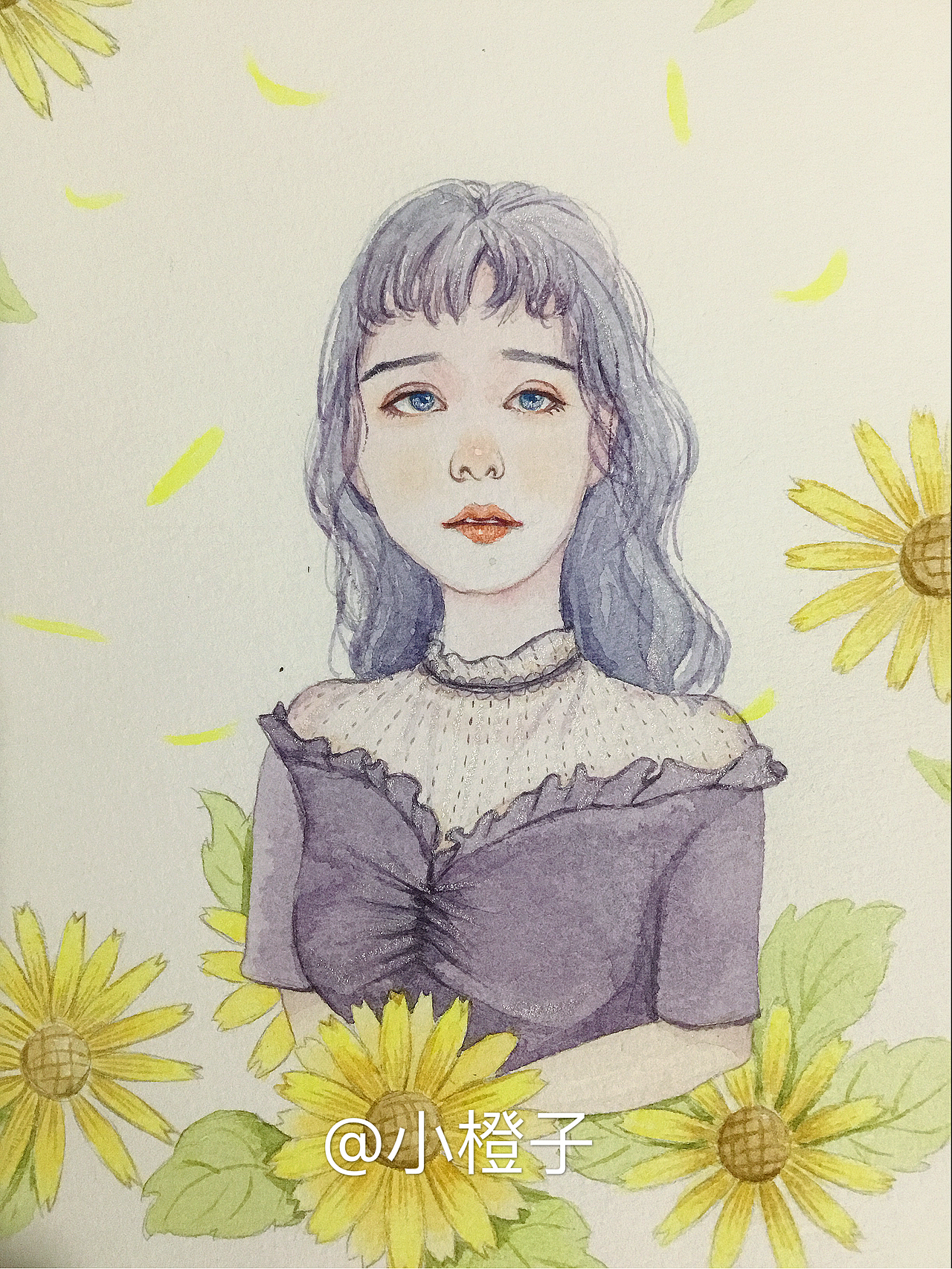 水彩人物插画（图ZMTI3OTE4NTE2） - 艺术插画 - 站酷设计师森林剧场原创素材 - 站酷ZCOOL