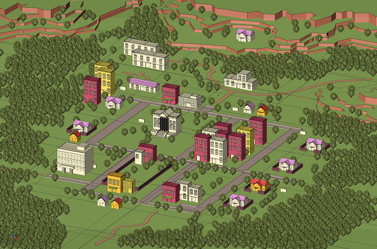 Low poly town(临摹大神作品制作教程)(图ZMTY3MTAzNTI=) - 图案 - 站酷设计师Gondshi原创素材 - 站酷ZCOOL