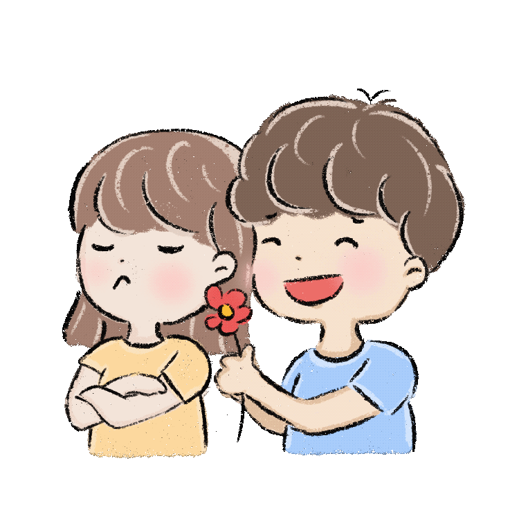 小红花的恋爱日常 动态表情包3