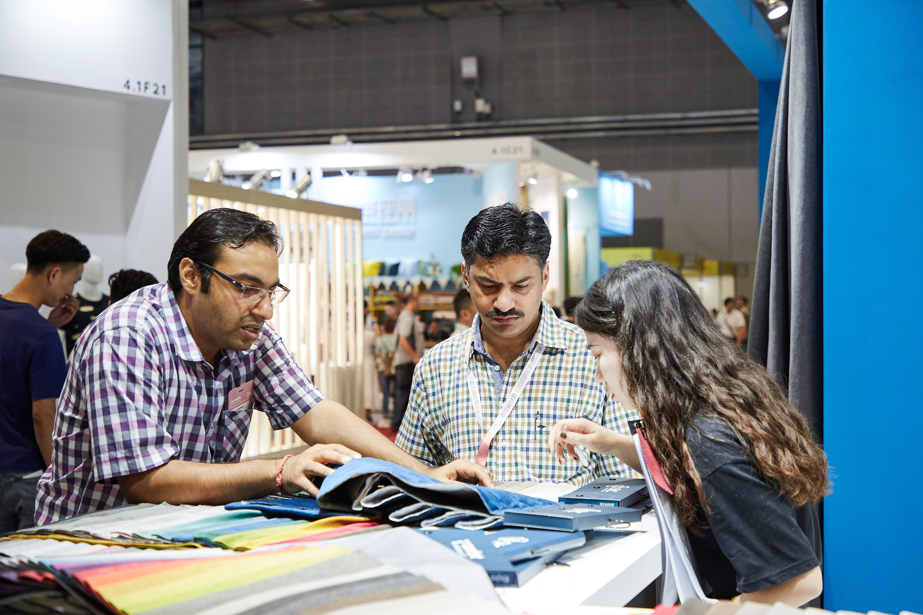 上海国家会展中心 纺织品展会拍摄