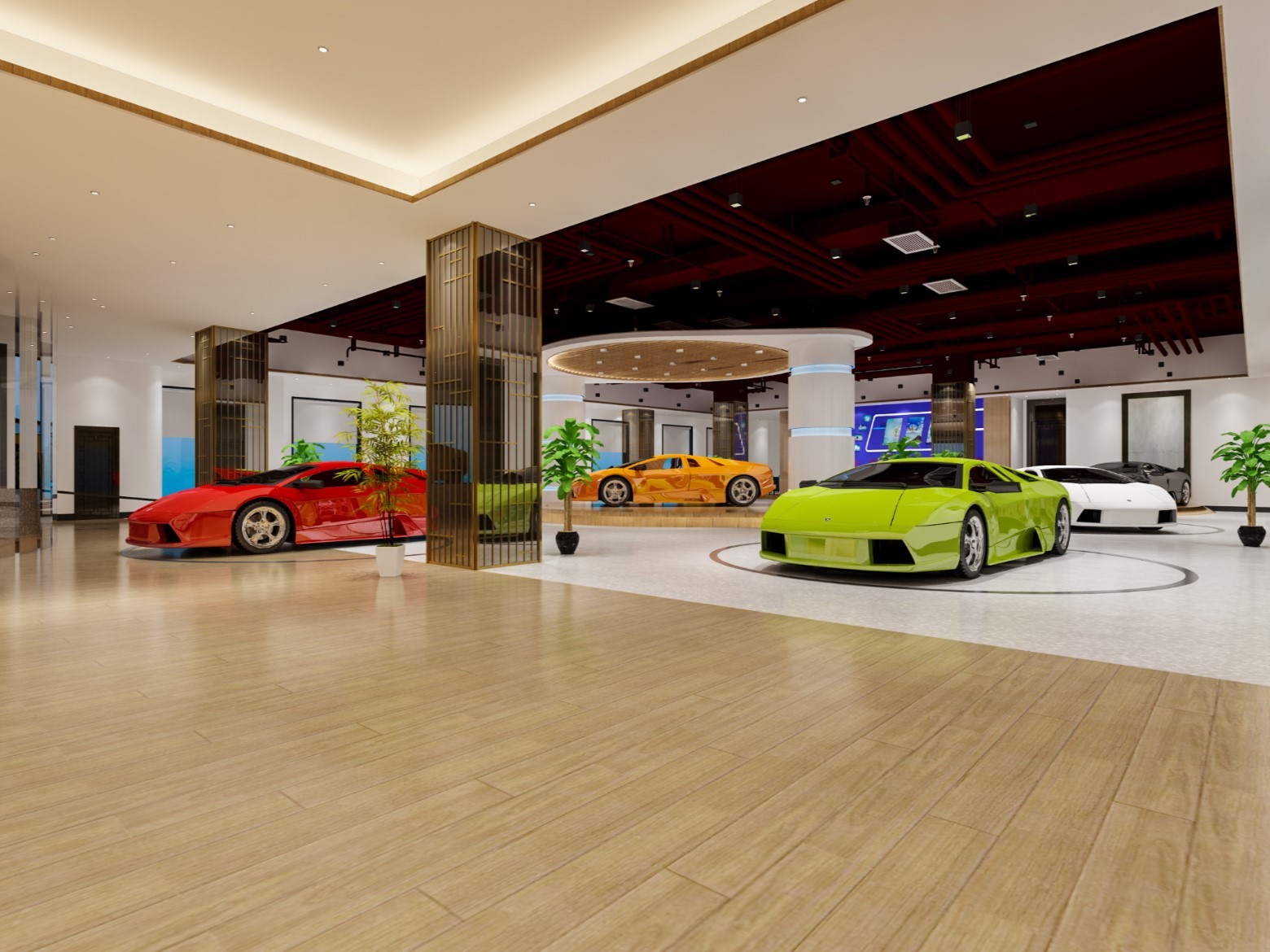 一个高端的汽车展厅|空间|家装设计|Y一设计 - 原创作品 - 站酷 (ZCOOL)