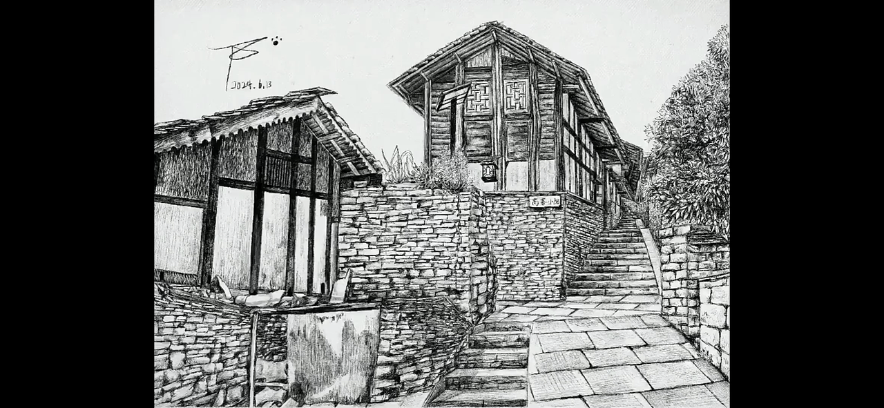 贵阳花溪区石板镇写生