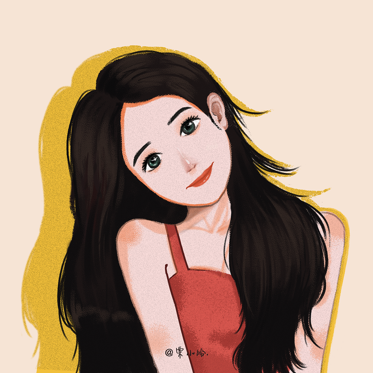 人物头像插画练习