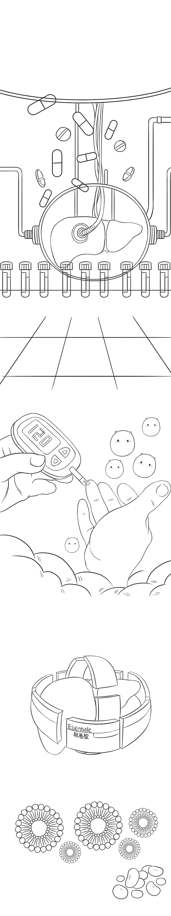 糖尿病和脂肪肝的关系（图ZMjc5NTc3MTA4） - 商业插画 - 站酷设计师不会画画的小胡子原创素材 - 站酷ZCOOL
