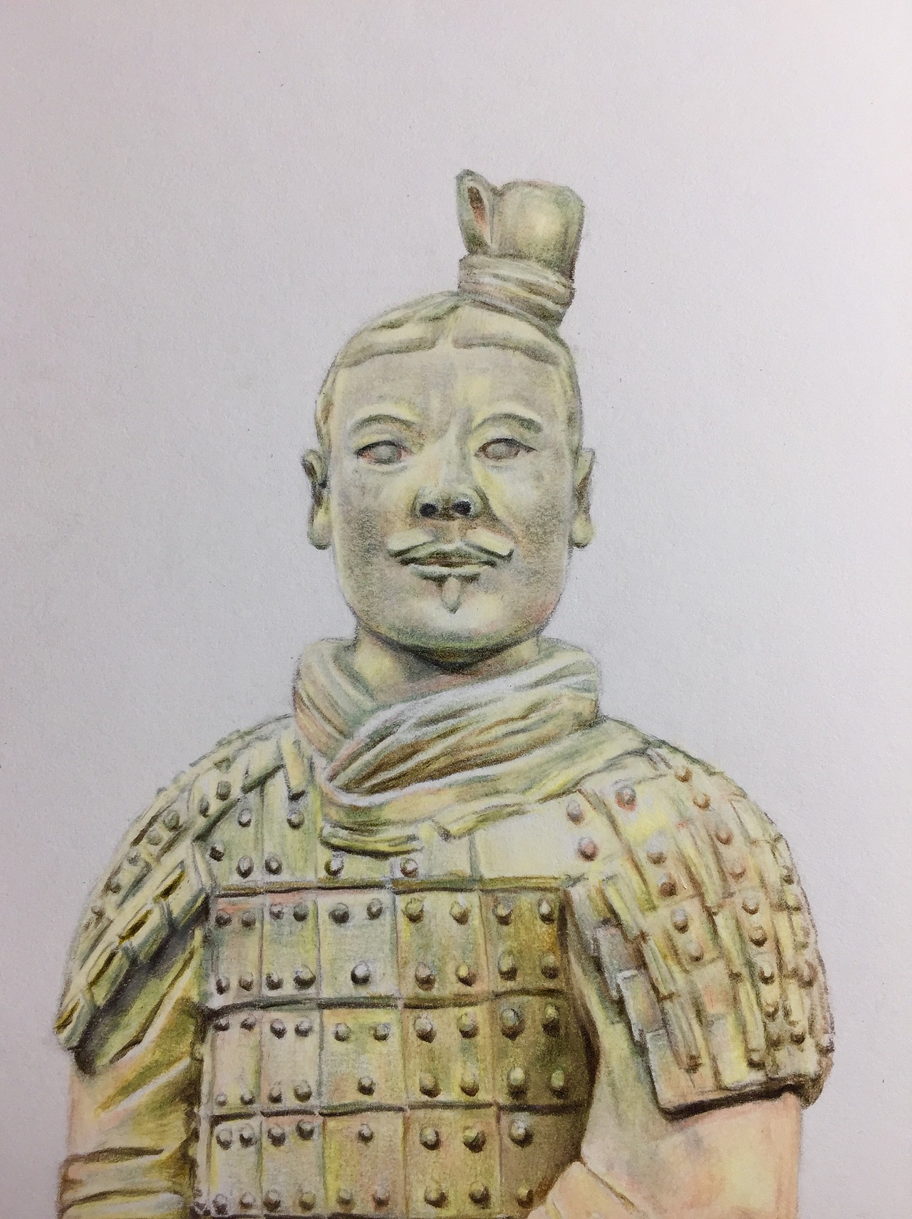 彩铅兵马俑