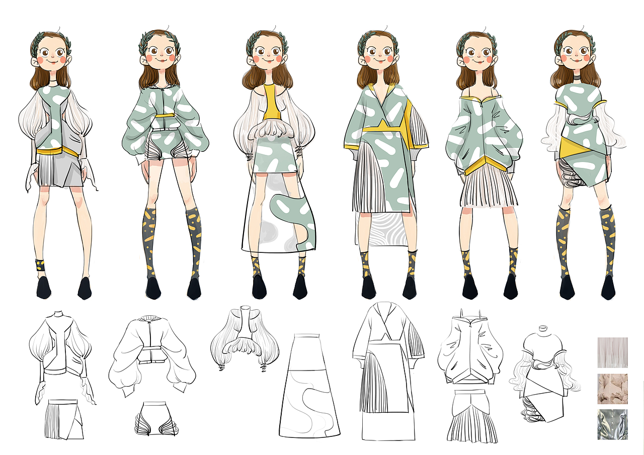 服装设计效果图（图ZNTExMjUyMTY=） - 其他服装 - 站酷设计师陳仚原创素材 - 站酷ZCOOL