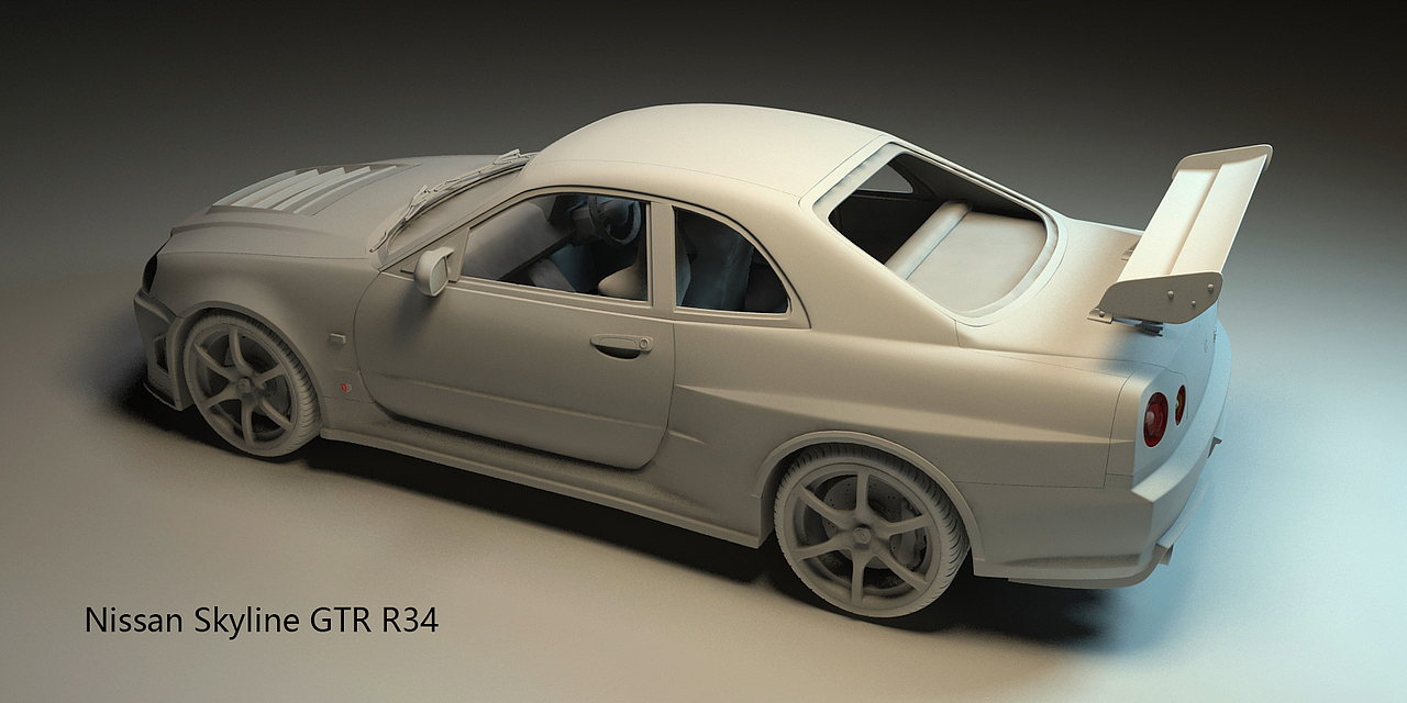 Nissan Skyline GTR R34（图ZMzE4MzkzMzI=） - 机械/交通 - 站酷设计师Ken风原创素材 - 站酷ZCOOL