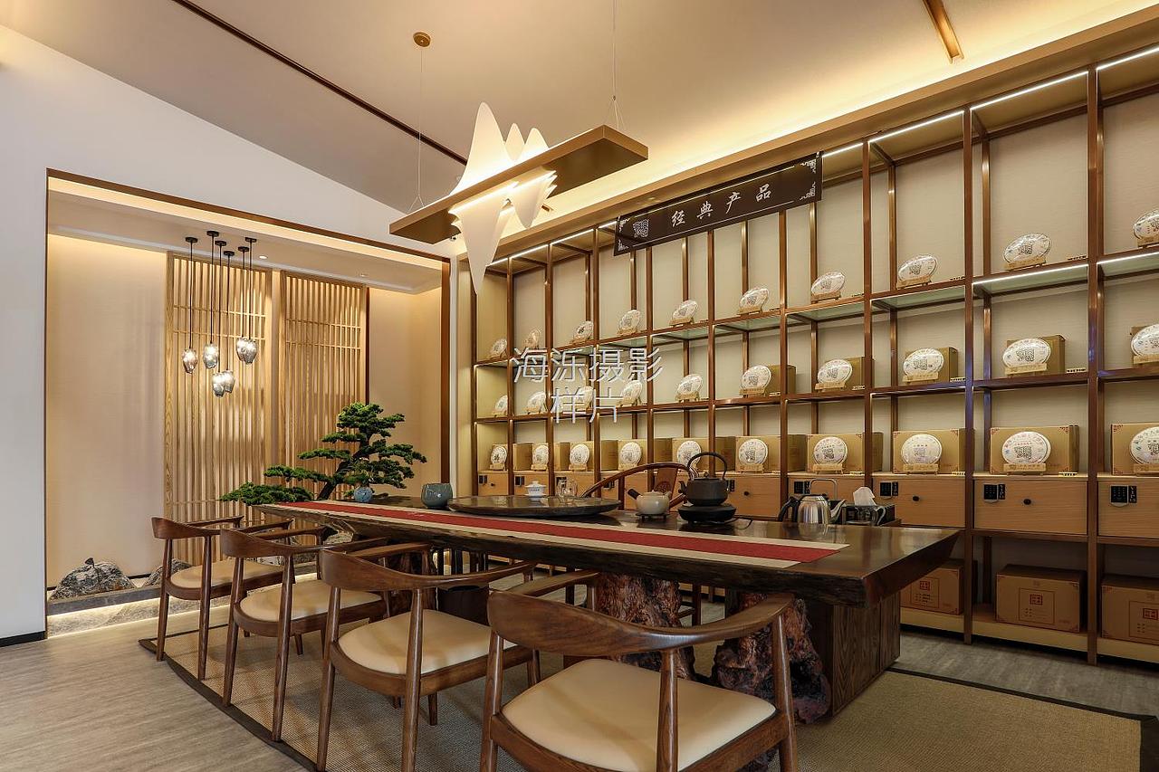 广州茶室茶馆体验店餐饮店铺门面室内装修摄影师作品