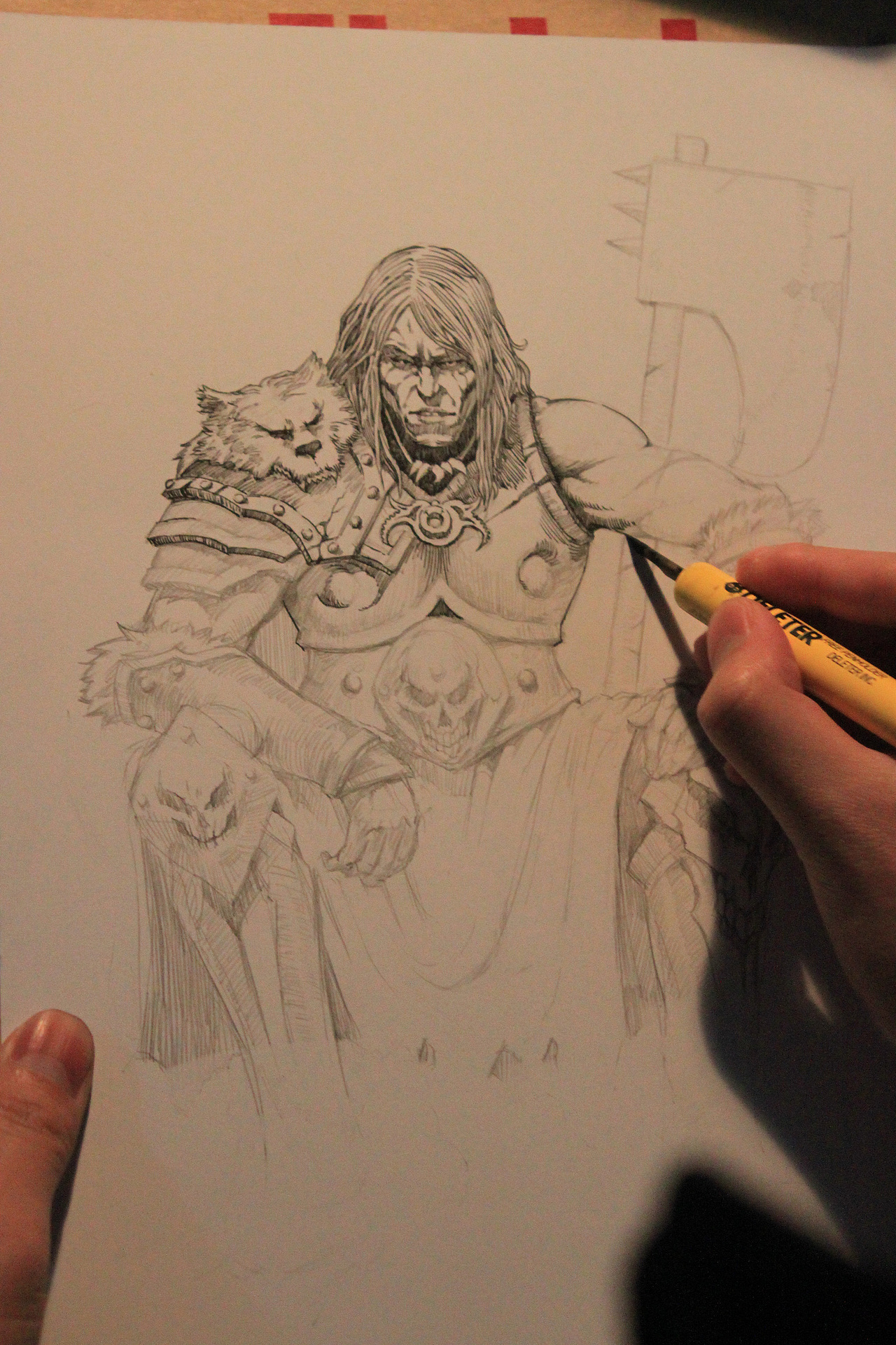 蛮王&nbsp;&nbsp;手绘&nbsp;&nbsp;过程?