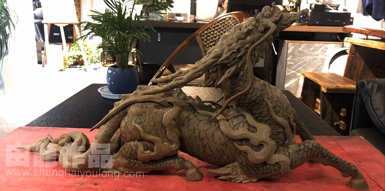由龙款铜雕麒麟制作流程揭秘（图ZMjgwMzY5NTk2） - 工艺品设计 - 站酷设计师上海由龍工作室原创素材 - 站酷ZCOOL
