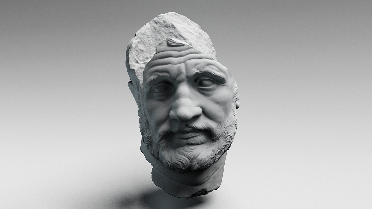 C4D   octane  石膏头像渲染