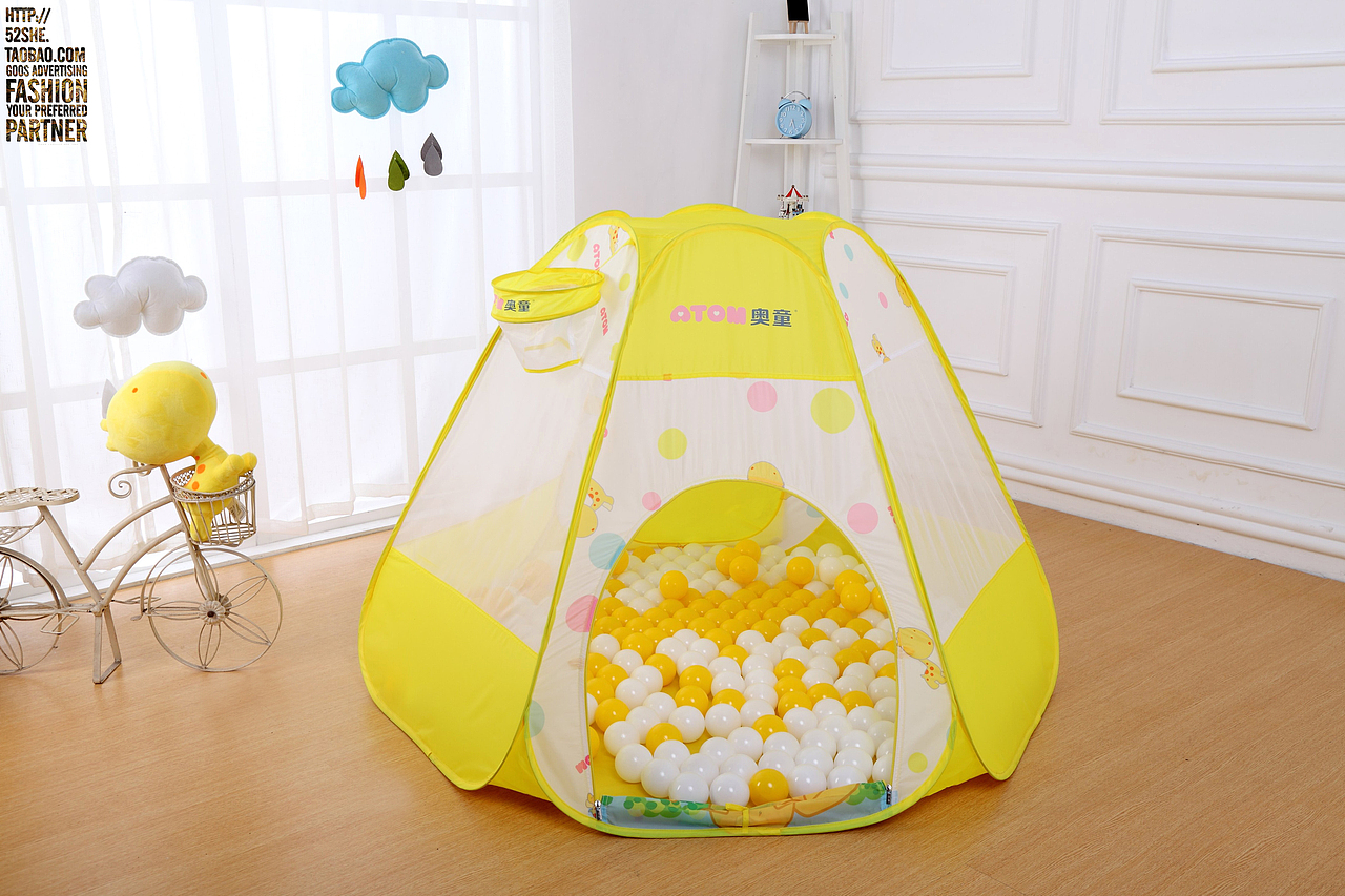 儿童帐篷玩具拍摄 毛绒婴儿玩具公仔产品淘宝摄影女装鞋子童装积木食品静物拍摄服务