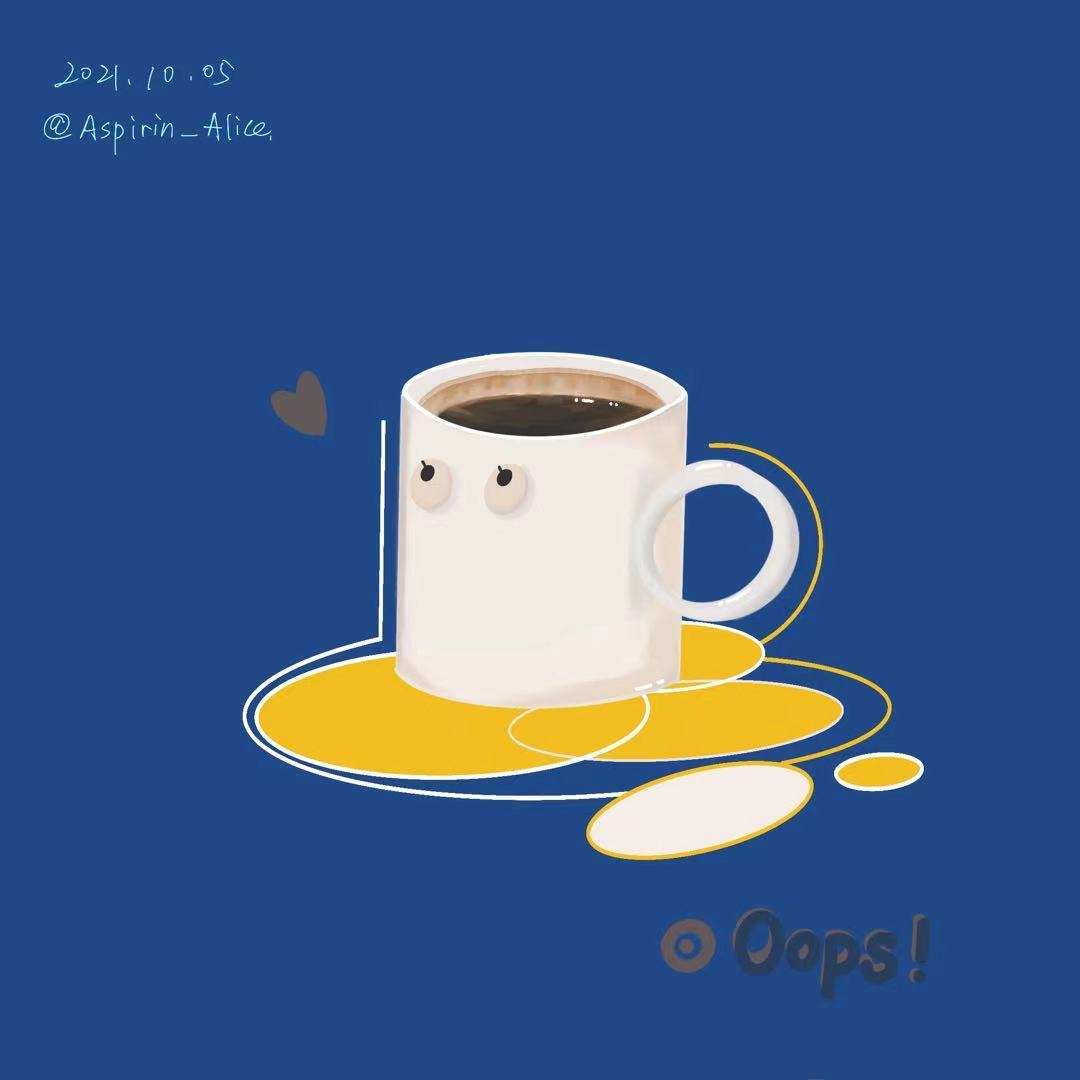 一个杯子|插画|创作习作|滑滑爱吃土豆 - 原创作品 - 站酷 (zcool)