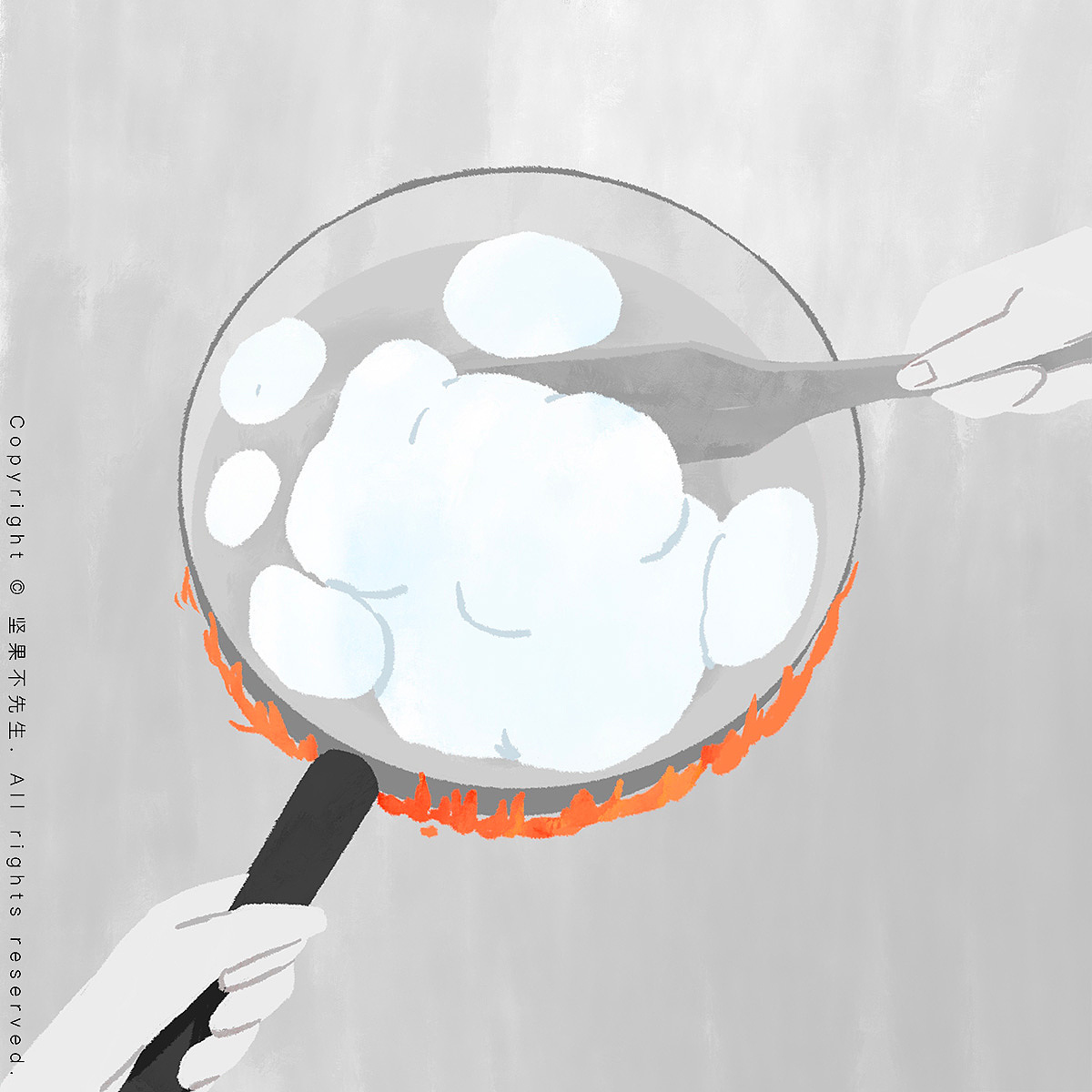 还是好冷｜漫画诗（图ZMjkwMjE5MDY4） - 绘本 - 站酷设计师坚果不先生原创素材 - 站酷ZCOOL