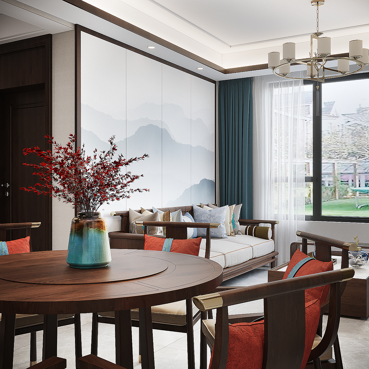 新中式作品（圖ZMTk0MDc5NTE2） - 家裝設(shè)計(jì) - 站酷設(shè)計(jì)師郭超設(shè)計(jì)Franck原創(chuàng)素材 - 站酷ZCOOL