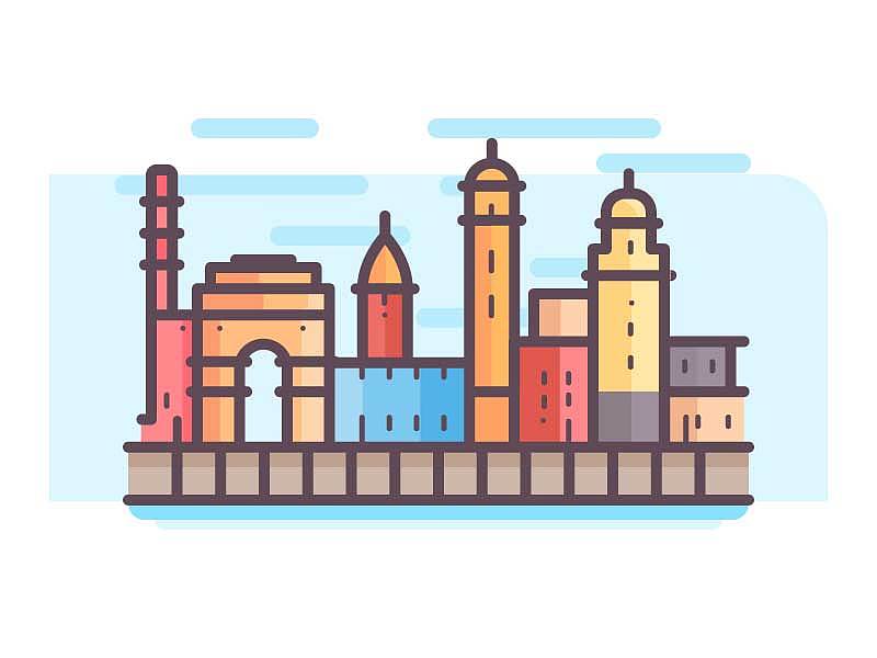 UI矢量插画设计（小城镇）（图ZMTgwNDI4NTg4） - 创作习作 - 站酷设计师子鹏0324原创素材 - 站酷ZCOOL