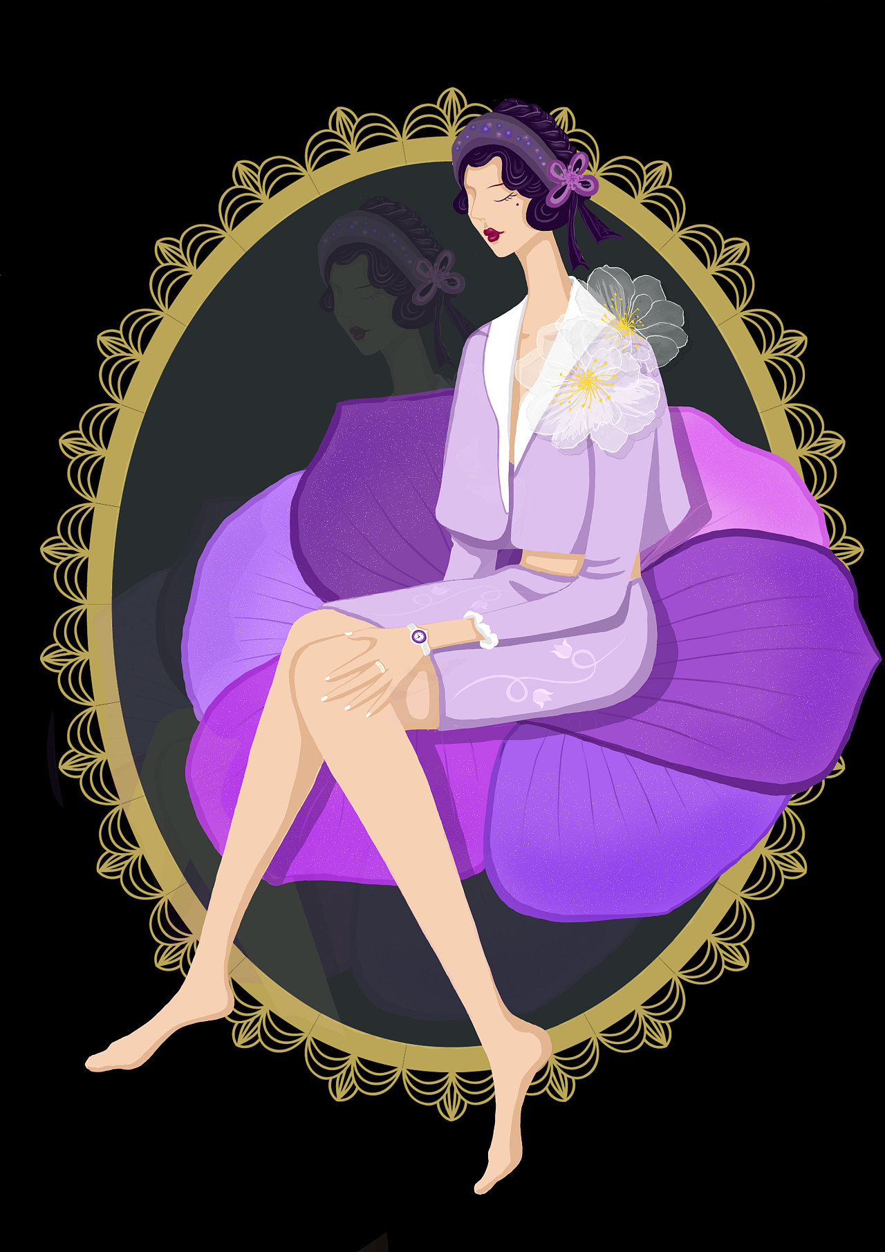 紫色|插画|商业插画|多面的灵魂 - 原创作品 - 站酷 (zcool)