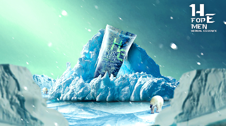 场景合成—化妆品护肤品海报合成