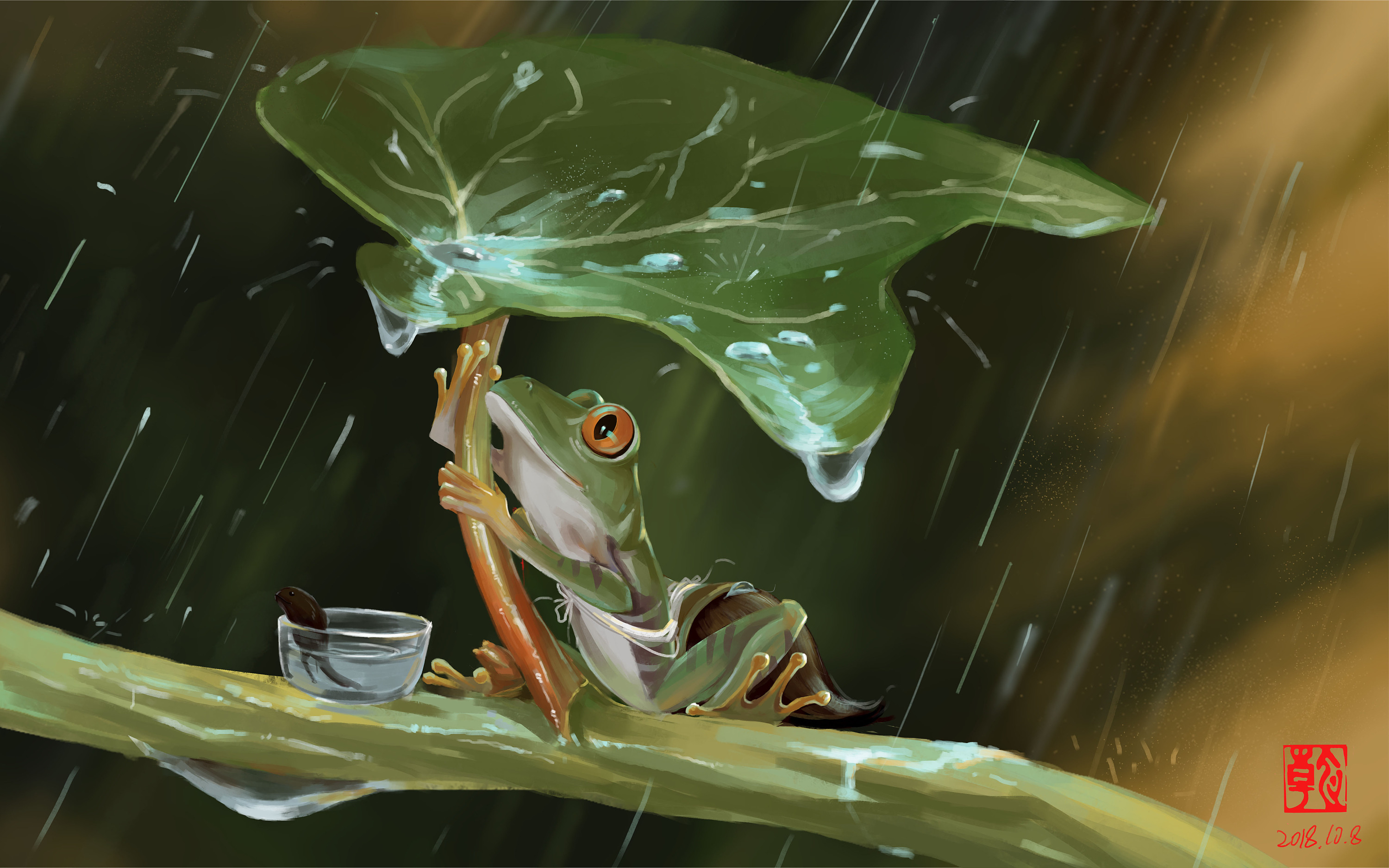蛙|插画|创作习作|乾心 - 原创作品 - 站酷 (zcool)