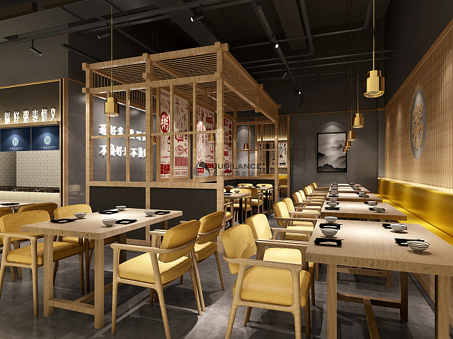 街边小吃做成高档美食店早餐店设计170平方众派思设计